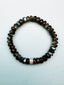 Labradorite Sterling Silver Diamond Stretch Bracelet