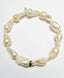 AA Medium Whtie Baroque Pearl with Diamond Rondelle, 7.25"