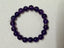 Purple Amethyst Smooth Ball Bracelet, 7.25"