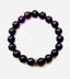 Purple Amethyst Smooth Ball Bracelet, 7.25"