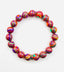 Summer Fun Fordite Ball Bracelet with Diamond Rondelle, 7.25"