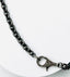 18" Large Rhodoium Cable Chain with Large Sterling Silver Diamond Clasp