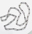 18" Sterling Silver Rhodium Plated Medium Paperclip Chain