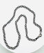 18" Sterling Silver Rhodium Plated Medium Cable Chain