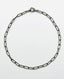 18" Large Rounded Rhodium Paper Clip Chain