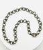 18" Hammered Rhodium Round Chain with Diamond Clasp