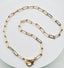 18" 18K YG Vermeil Smooth Paperclip Chain with Diamond Vermeil Clasp