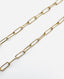 24" Petite 18K Gold Vermeil, Diamond Cut Paperclip Chain