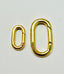 Small Gold Filled Carabiner, 8x14mm