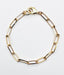 Vermeil Flat Paperclip Chain Bracelet