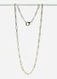 24" Diamond Cut Paperclip Chain with Gold Fill and Sterling Silver