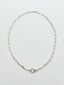 18" Bright Sterling Silver Paperclip Chain with Diamond Clasp