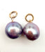 Mauve Freshwater Edison Pearl Ear Charm