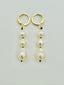 Gold Filled Huggie Earring with Extra Small and Petite Baroque Pearls