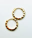 Gold Vermeil Hammered Huggie, 0.6"