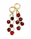 Hessonite Garnet Briolette Earring with Gold Filled Huggie
