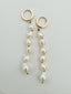 Gold Filled Huggie with 6 Small Baroque Pearls