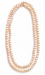 53" Endless 8-10mm White Freshwater Potato Pearl Necklace