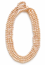 90" Endless 7-8mm White Freshwater Potato Pearl Necklace