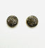 Pave Diamond and Rhodium 12mm Stud Earrings with Gold Vermeil Back Plating