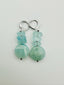 Sterling Silver Huggie with German Cut Round Aquamarine