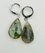 Sterling Silver Huggie with Labradorite