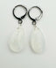 Rainbow Moonstone and Sterling Silver Huggie Earring