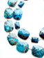 18" Flat Faceted Chrysocola Necklace