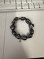 Peacock Baroque Pearl Bracelet with Diamond Tag, 7.25"