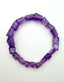 Organic Purple Amethyst Stretch Bracelet, 7.25"