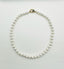 16" 8mm Akoya Pearl Necklace with Gold Vermeil Diamond Clasp