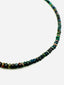 16.5" Black Opal Rondelle Necklace with Gold Fill