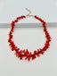 16" Organic Coral Gold Fill Necklace