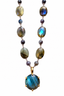 16" Labradorite Necklace with Vermeil Labradorite Pendant