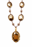16" Pyrite Necklace with Vermeil Pyrite Pendant