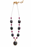 16" Ruby Kyanite Necklace with Vermeil Ruby Kyanite Pendant