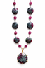 16" Ruby Kyanite Necklace with Vermeil Ruby Kyanite Pendant