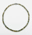 16" 4-6mm Faceted Labrodite Rondelle Graduated Necklace with Diamond Teardrop Shaped Clasp Sterling Silver