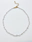 17" Petite Herkimer Diamond Necklace with Gold Fill Clasp and Extension Chain