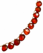 17" Faceted Hessonite Garnet Briolette Necklace