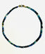17" Faceted Afghanite Ronelle Necklace with Sterling Silver Carabiner