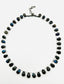 17" Mystic Faceted Lab Teardrop Necklace with Rhodium/Sterling Silver Clasp