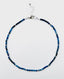 17" Faceted Petite Kyanite and Pyrite Ball Necklace with Sterling Silver Clasp