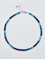 17" Faceted Afghanite Rondelle Necklace