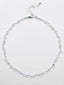 17" Petite Herkimer Diamond Necklace with Sterling Silver Clasp and Extension Chain