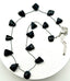 17" Fancy Cut Medium Black Onyx Necklace