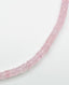 17" Faceted Rose Quartz Heishi Necklace with Sterling Silver and Diamond Rondelle and Clasp