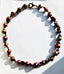 18" Brown Peacock Freshwater Baroque Pearl Necklace with Two Tone Diamond Clasp