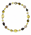 18" Brown Peacock Pearl, Lemon Quartz, Smoky Quartz, and Bilemon Quartz Mix Necklace