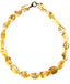 18" Small Citrine Nugget and Heishi Necklace with Two Tone Diamond Clasp